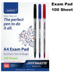 100L A4 Exam Pads - Punched 